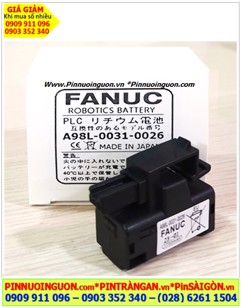 Pin FANUC A98L-0031-0026; Pin nuôi nguồn FANUC A98L-0031-0026 chính hãng _Made in Japan